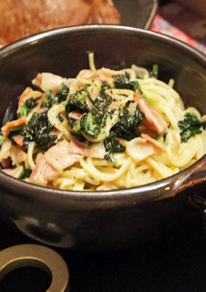 ほうれん草とベーコンのクリームパスタ-レシピのメイン写真