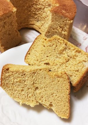 甘さ控えきなこシフォン＊ノンオイルBP×-レシピのメイン写真