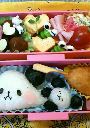 キャラ弁☆もちぱん弁当-レシピのメイン写真