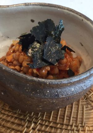 ご飯やお酒のお供に！納豆キムチのバクダン-レシピのメイン写真