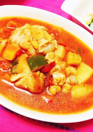 時短!簡単!手羽元のトマト煮-レシピのメイン写真