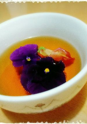 ***　エディブルフラワーティー　***-レシピのメイン写真