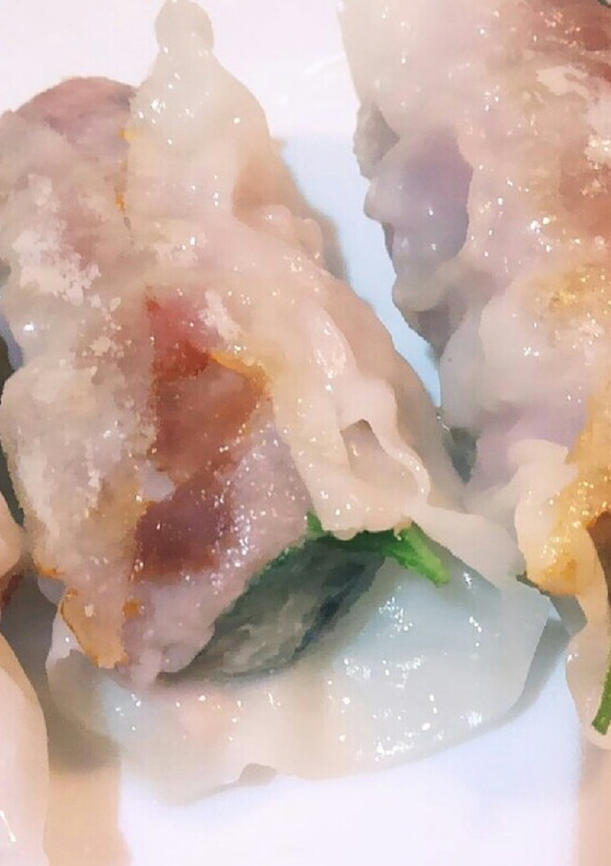 豚肉巻き牡蠣の餃子の皮包み-レシピのメイン写真