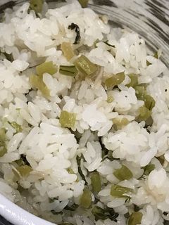混ぜご飯 カブの葉とシラスの山椒ごはん-レシピのメイン写真