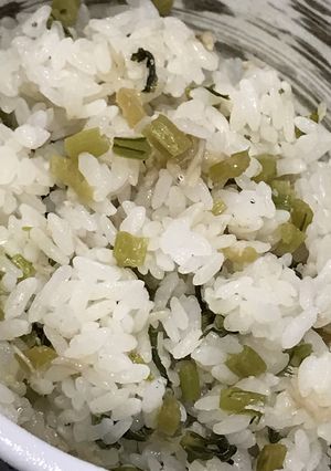 混ぜご飯　カブの葉とシラスの山椒ごはん-レシピのメイン写真