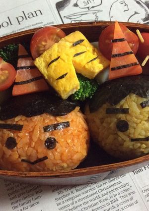キャラ弁☆卵焼きで、おにのパンツ-レシピのメイン写真