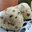 ほっぺ流☆高菜とクリームチーズのおにぎり