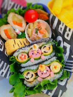 節分弁当 おにぎらずのソーセージ鬼くん-レシピのメイン写真