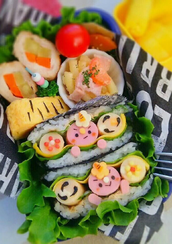 節分弁当 おにぎらずのソーセージ鬼くん-レシピのメイン写真