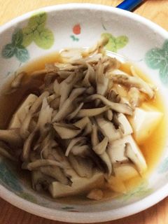 レンチンで♪舞茸と豆腐のポン酢和え-レシピのメイン写真