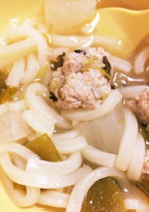 超簡単、豚肉だんご。離乳食用-レシピのメイン写真