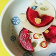 レンコンと赤だいこんの酢の物