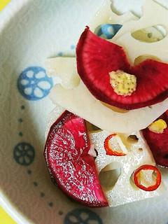 レンコンと赤だいこんの酢の物-レシピのメイン写真