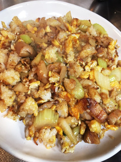セロリ炒飯&がごめ昆布スープ(*^^*)-レシピのメイン写真