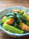 仙台麩と小松菜の煮浸し