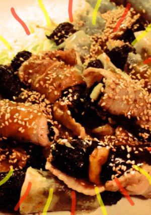 肉巻き！(海苔とゴボウ)-レシピのメイン写真