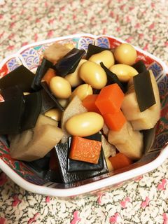 超簡単!切って煮こむだけ栄養満点五目豆煮-レシピのメイン写真