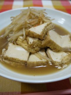 もやしと厚揚げの煮物。-レシピのメイン写真