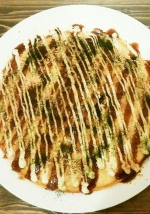 フライパンで巨大たこ焼き♡-レシピのメイン写真