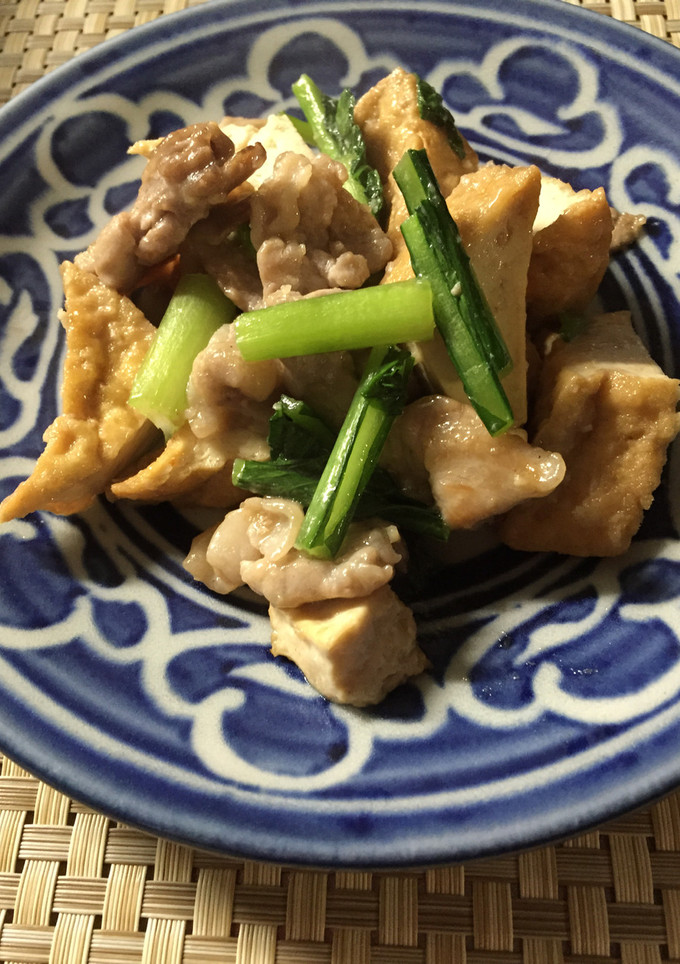 厚揚げと豚肉の醤油炒め-レシピのメイン写真