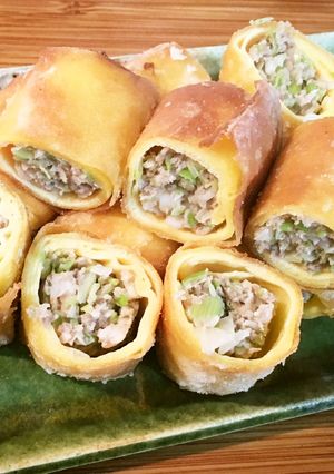 冷めても美味しい、薄焼き卵の春巻き-レシピのメイン写真