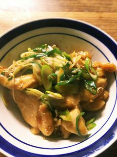 鶏むね肉の甘辛ネギごままみれ-レシピのメイン写真