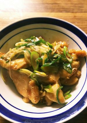 鶏むね肉の甘辛ネギごままみれ-レシピのメイン写真