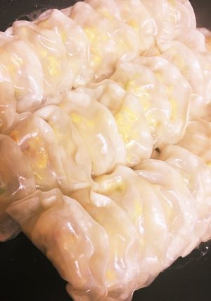 簡単！材料少ない！卵とツナの餃子！-レシピのメイン写真
