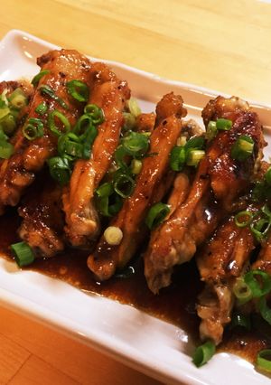 簡単♪フライパンで手羽中の甘辛照り焼き-レシピのメイン写真