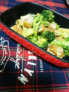 簡単♪ブロッコリーと厚揚げのオイマヨ炒め-レシピのメイン写真