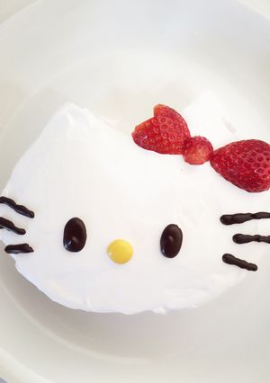 超簡単！ キティちゃん ケーキ 誕生日-レシピのメイン写真