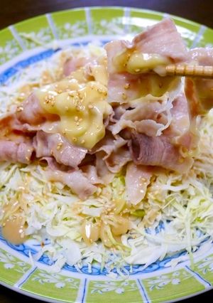 簡単!豚しゃぶ☆チーズ胡麻だれ-レシピのメイン写真