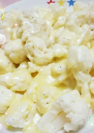 超簡単カリフラワーのチーズのせマヨ和え♪-レシピのメイン写真