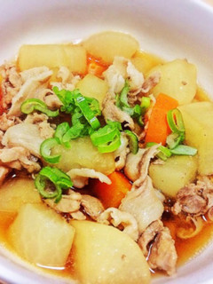 簡単!大根と豚肉の煮物-レシピのメイン写真