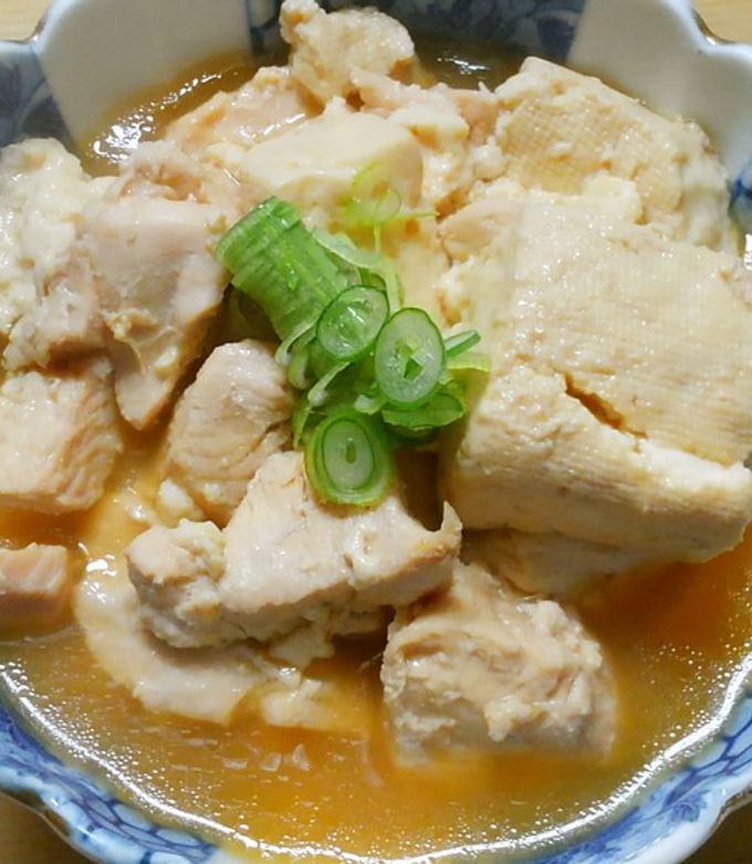 節約！旨い♪鶏むね肉と豆腐のめんつゆ煮！-レシピのメイン写真