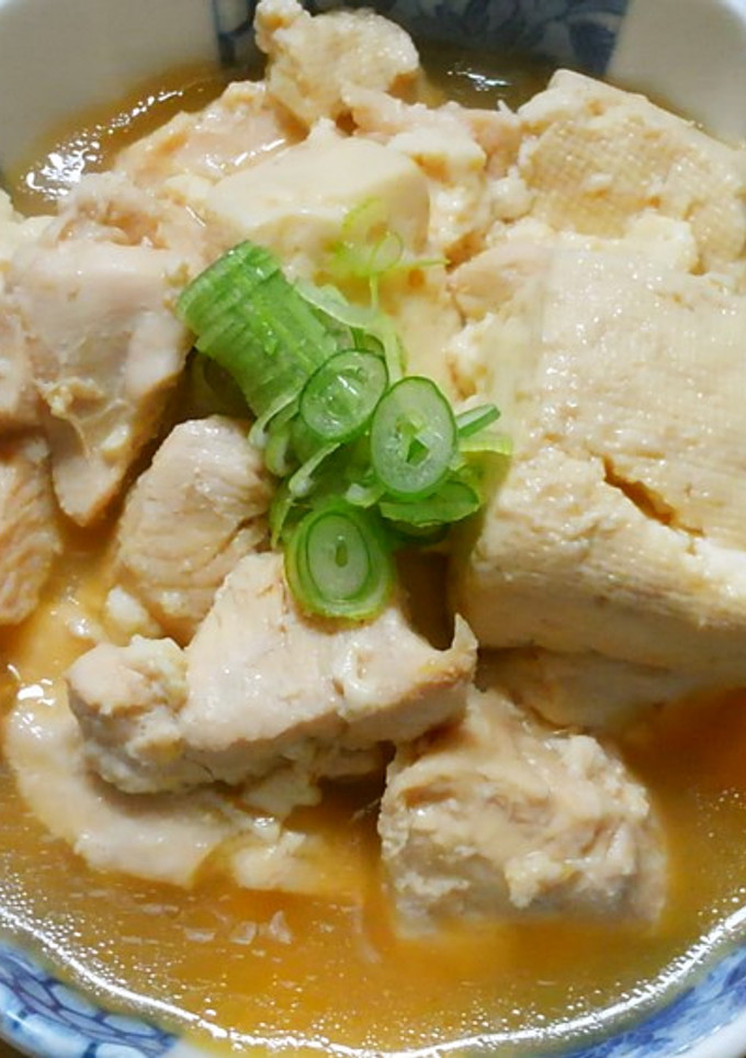 節約！旨い♪鶏むね肉と豆腐のめんつゆ煮！-レシピのメイン写真