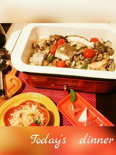 鯛のアクアパッツァ♪BRUNOで簡単♪-レシピのメイン写真