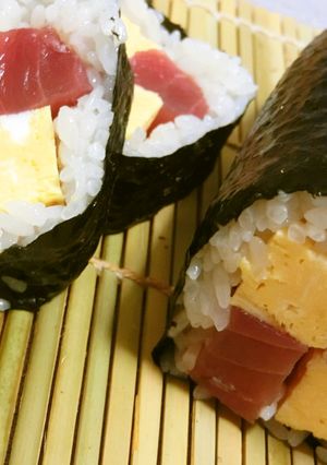 まぐろと玉子で☆市松模様の恵方巻-レシピのメイン写真