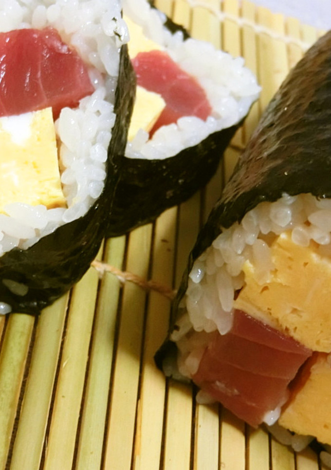 まぐろと玉子で☆市松模様の恵方巻-レシピのメイン写真