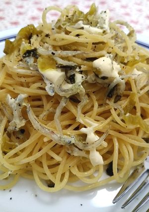 高菜とじゃことクリームチーズのパスタ-レシピのメイン写真