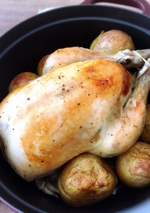 staubで作るローストチキン-レシピのメイン写真