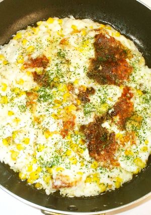 鶏むね肉とコーンのグラタン♪フライパンで-レシピのメイン写真