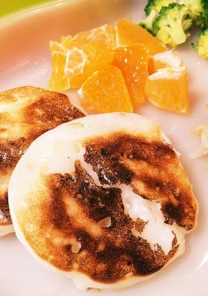 ヨーグルト香る米粉と冷やご飯でパンケーキ-レシピのメイン写真
