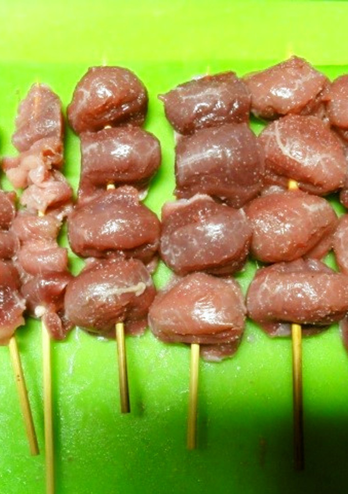 ＊砂肝焼き鳥の下処理の仕方＊-レシピのメイン写真