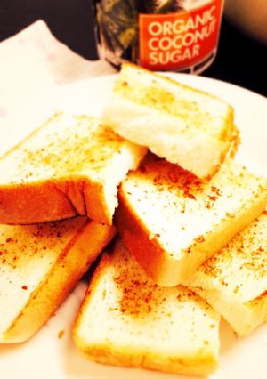 子供の朝食ココナツシュガートースト-レシピのメイン写真