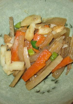 根菜づくしの炒め物-レシピのメイン写真