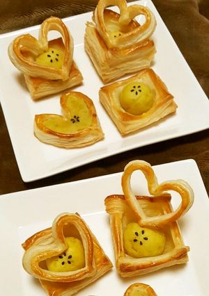 ハートのスイートポテトパイ♥アップルパイ-レシピのメイン写真