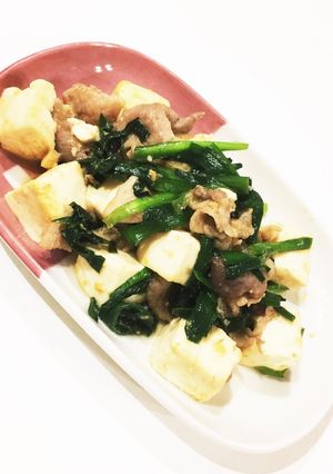 豚ニラ豆腐-レシピのメイン写真