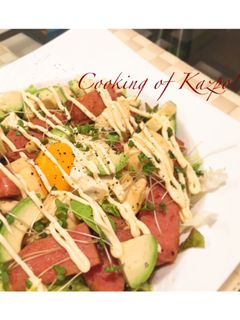 スパムとアボカドの簡単ヘルシー丼♪-レシピのメイン写真