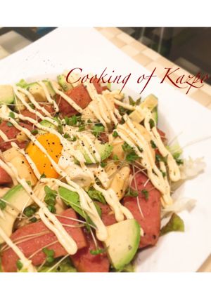 スパムとアボカドの簡単ヘルシー丼♪-レシピのメイン写真